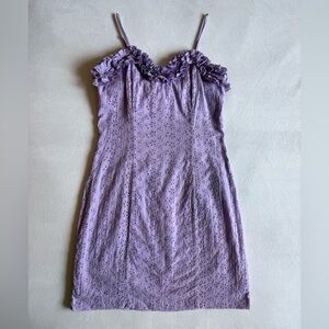 Purple Eyelet Dress